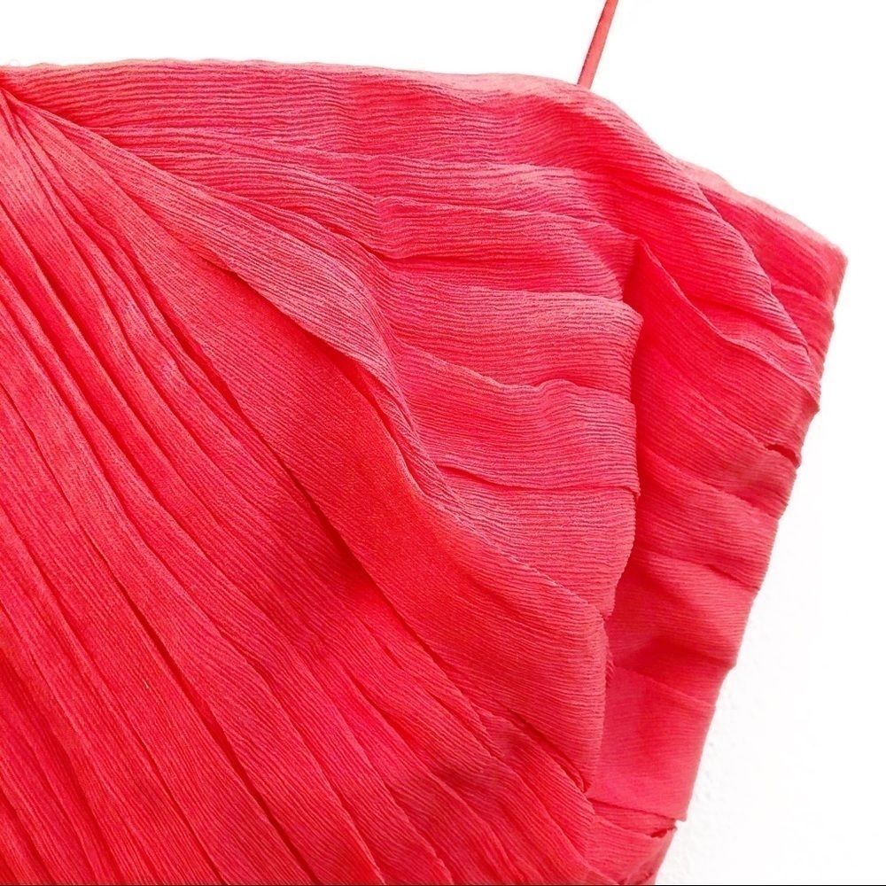 J. Crew Strapless Spaghetti-Strap Coral Pink Dress - Picture 7 of 15